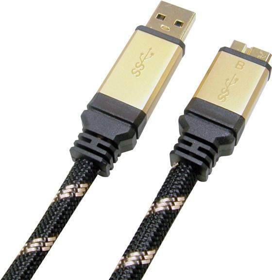Produktbild Roline Gold USB 3.0 Kabel, USB A Stecker (2 m, USB 3.0)
