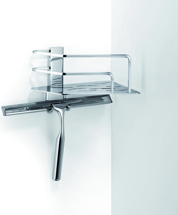 Giese Manufaktur Duschkorb Seaside Eckmodell mit Glasabzieher (25.60 x 14.40 x 27.70 cm)