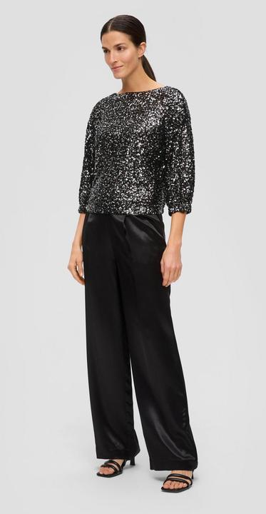 Immagine prodotto s.Oliver Bluse Mesh-Bluse mit Pailletten-Besatz (34)
