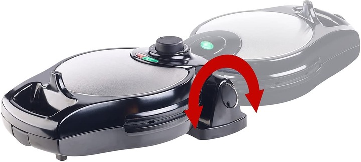 Actual product image Rosenstein & Söhne Reversible waffle iron with infinitely variable temperature control