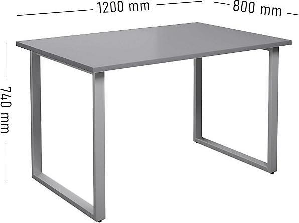 Image du produit kaiserkraft Table polyvalente DUO-O (120 x 80 x 74 cm)