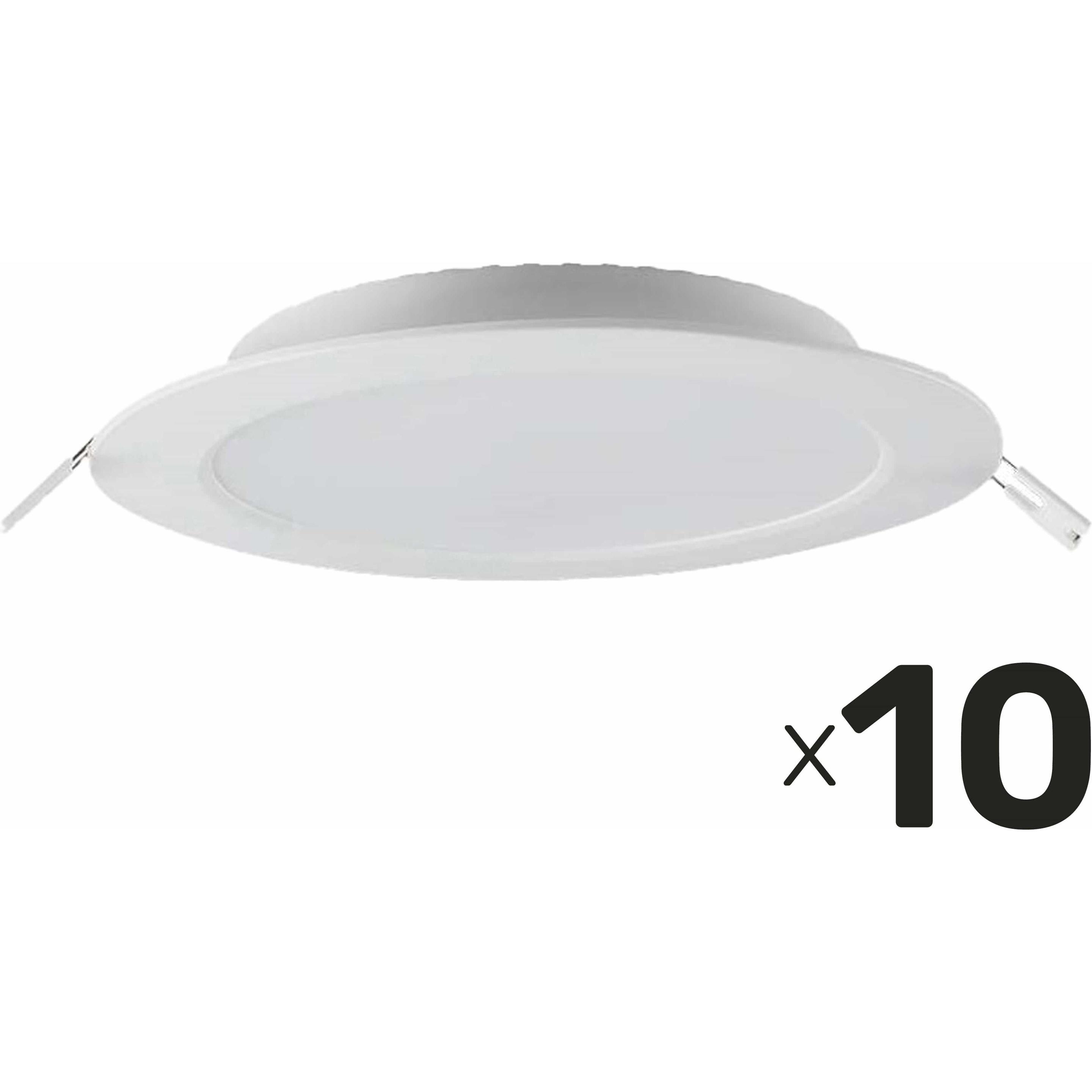 V-TAC, Wandleuchte + Deckenleuchte, LED-Einbauleuchte VT-61012, EEK: F, 12 W, 1200 lm, 4000 K, 170,8 mm, 10 Stück (1200 ...