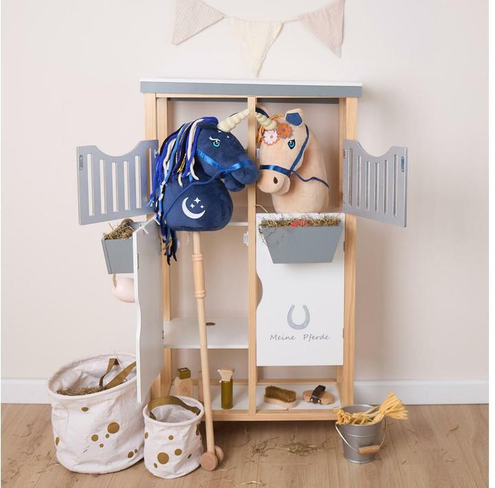 Image du produit Bieco Steckentier Einhorn Luna Blau/Gold/Dunkelblau