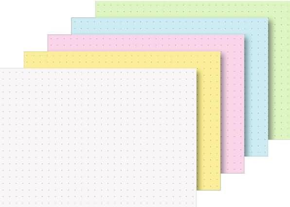 Produktbild Brunnen Karteikarten A6 punktiert sortiert VE=100 Stück (A6, 180 g/m²)