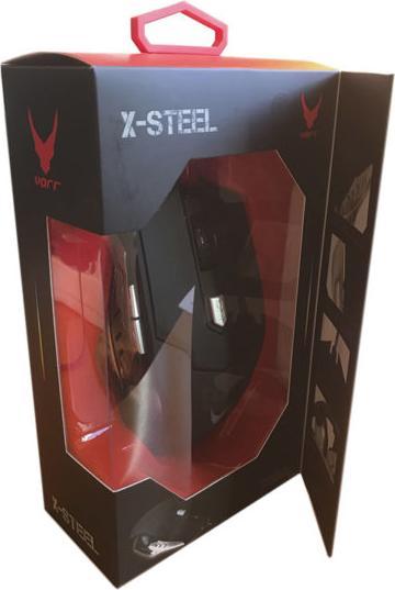 Varr Omega Gaming Mouse OM-264, in metallo con rivestimento anti-sudorazione, sensore di classe (Cablato)