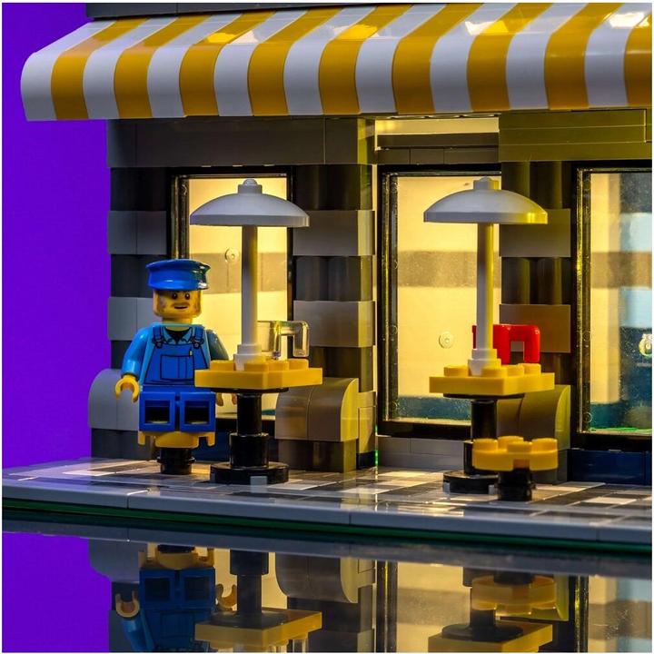 Actual product image Light my bricks LMB 2.0 LEGO® 10182 Cafe Corner# Light Kit