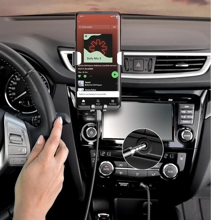 Produktbild PowerGuard C-to-Aux-Plug USB Type C zu 3.5mm Klinke AUX Audio Kabel (3.5mm Klinke)