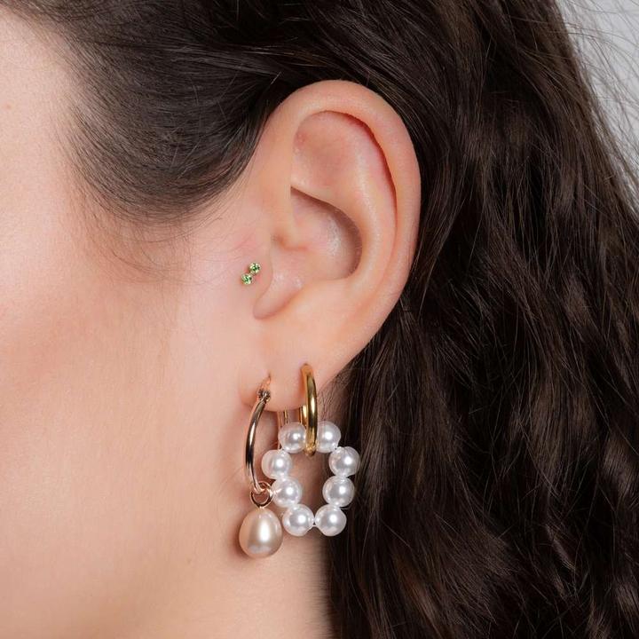 Produktbild Bijouteria Ohrpiercing (Bioplast, Kristall, Silber 925)
