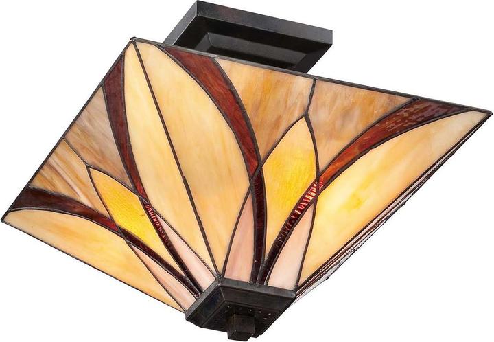 Actual product image Elstead Lighting Asheville ceiling light E27 2-fold 31cm Valiant Bronze (E27)