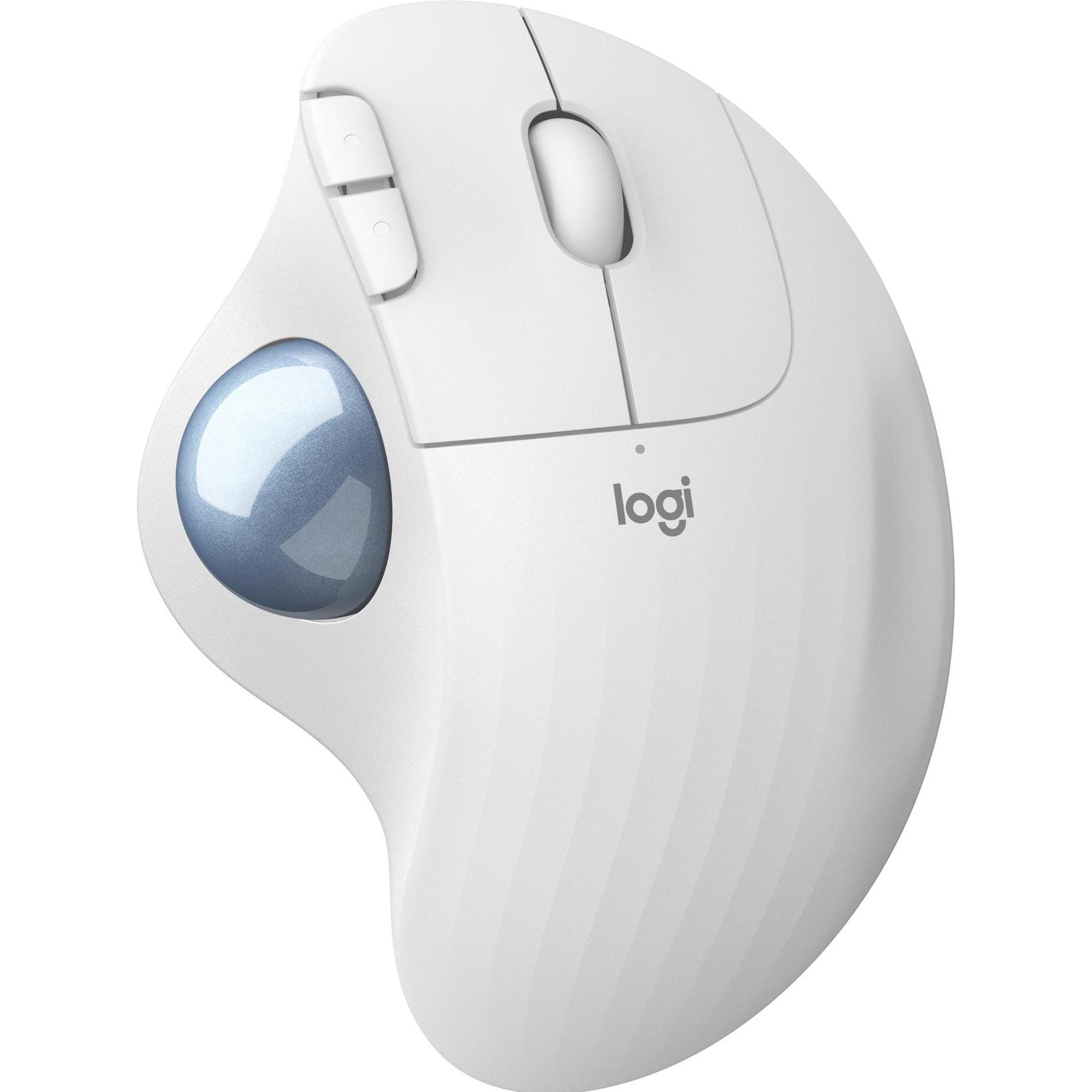 Logitech Ergo M575 (Kabellos), Maus, Weiss
