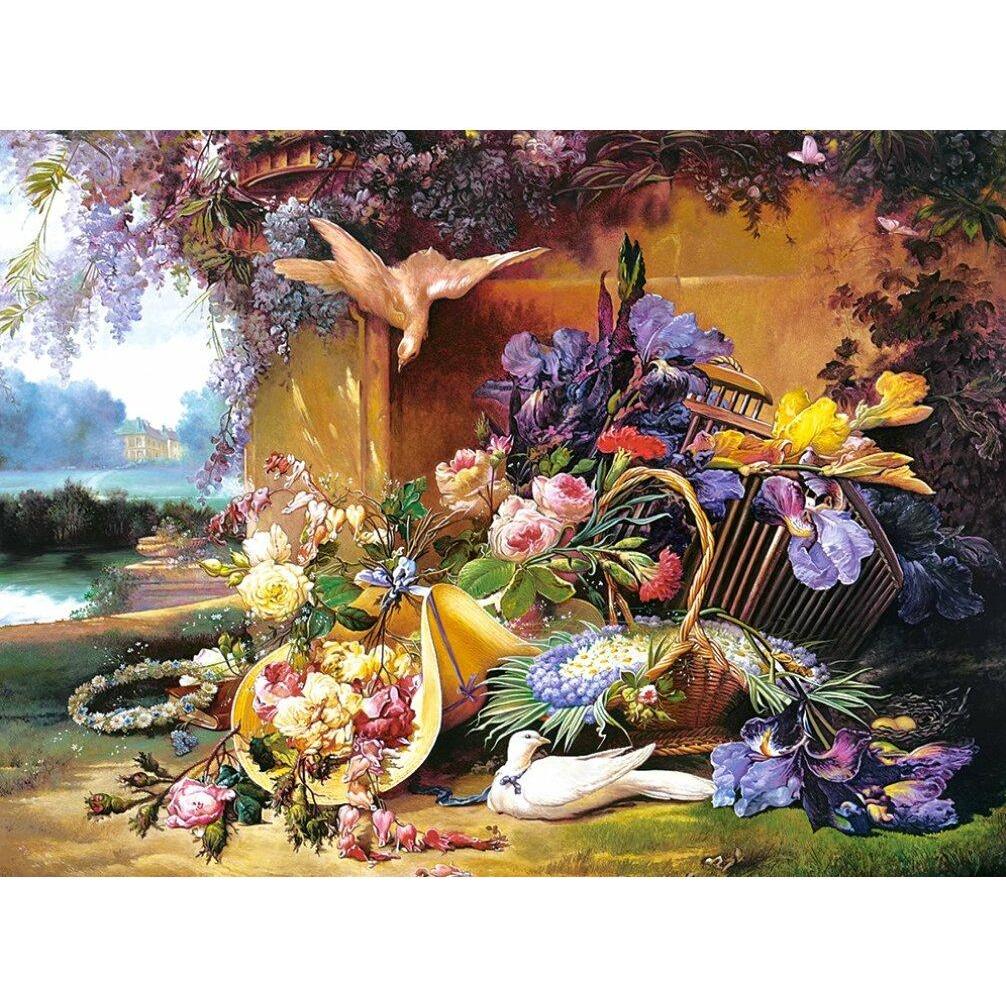 Thumbnail - Castorland Elegant Still Life with Flowers, Eugene Bidau. Puzzle 2000 Teile (2000 Teile)