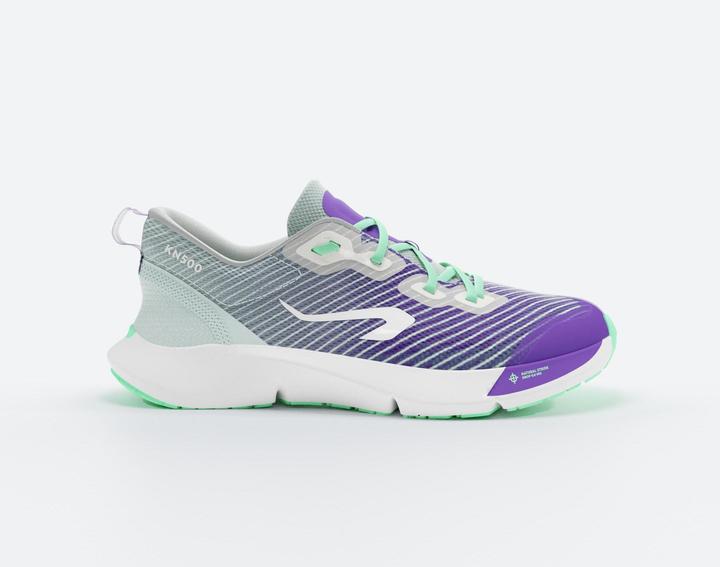 Produktbild Kiprun Laufschuhe Kinder Drop 0 - KN500 grün/schwarz (37)