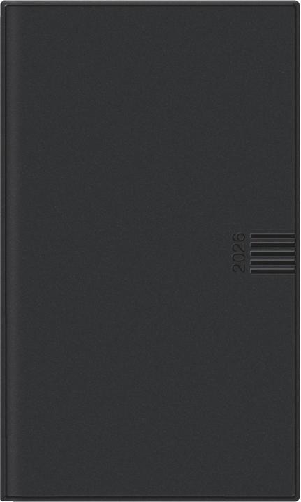Monats-Taschenkalender, schwarz 2026 (German)