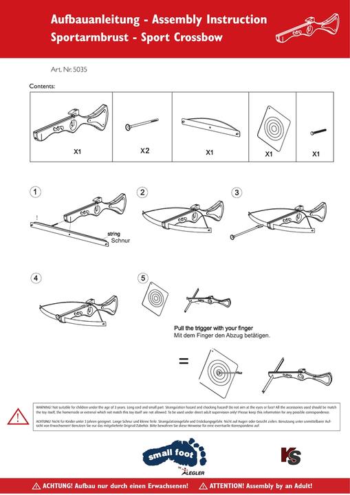Actual product image small foot Sport crossbow