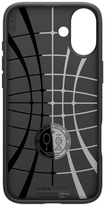 Actual product image Spigen Liquid Air iPhone 16 Plus czarny/matte black ACS08066 (Apple iPhone 16 Plus)