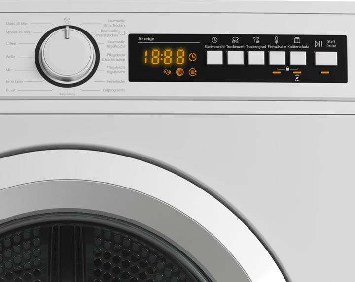 Actual product image JVC Telefunken T-WP8-202-W heat pump centr. (8 kg, Right)