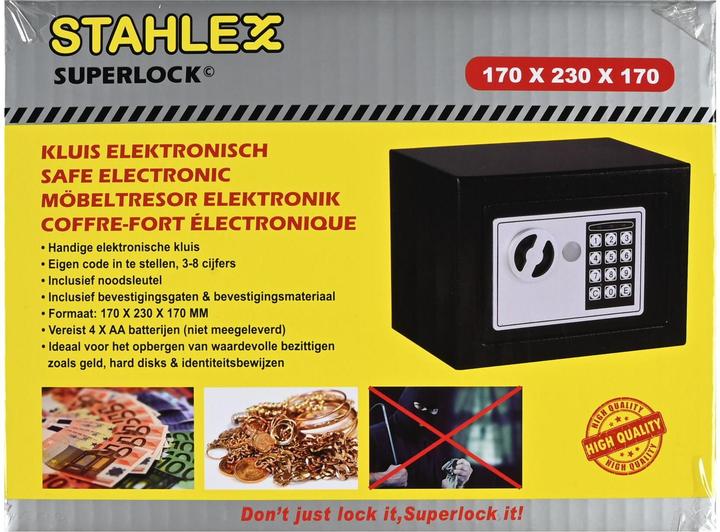 Actual product image Stahlex Electronic furniture safe (4.22 l)