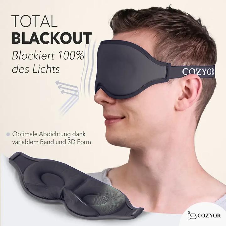 Immagine prodotto Cozyor Maschera per dormire e tappi per le orecchie (Maschera sonno)