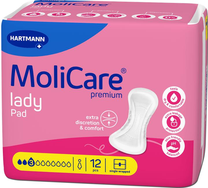 Image du produit MoliCare Premium Lady Pad 3 Tropf Btl 12 (12 x, 3)