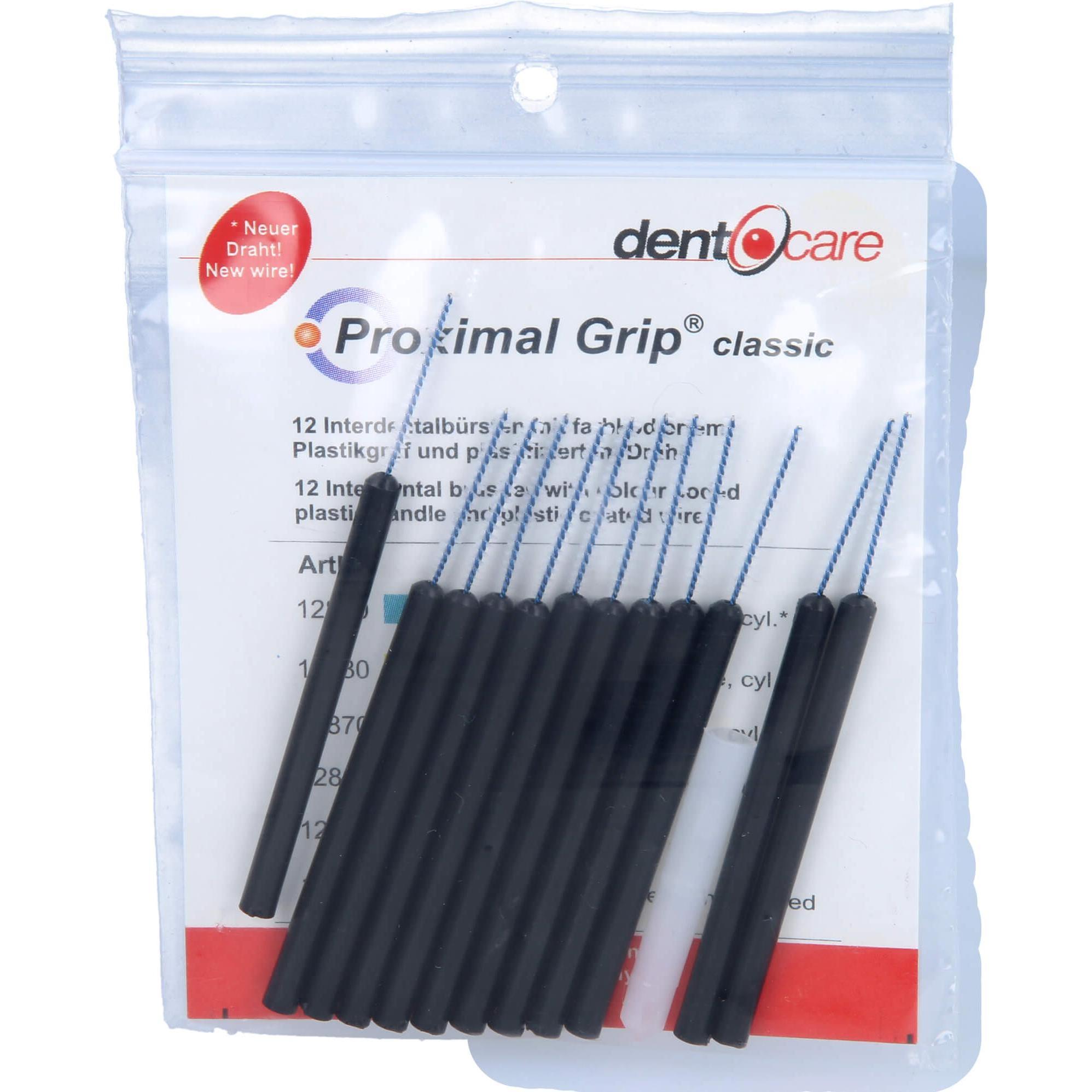 Dent-O-Care, Interdentalbürste, Proximal Grip classic xx-fein schwarz Interdentalbürsten 0,65 mm, 12 St. Interdentalbürs...