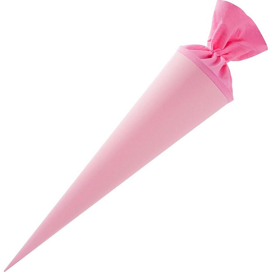 Goldbuch, Schultüte, Bastelschultüte rund 70 cm rosa mit Filzverschluss (70 cm)