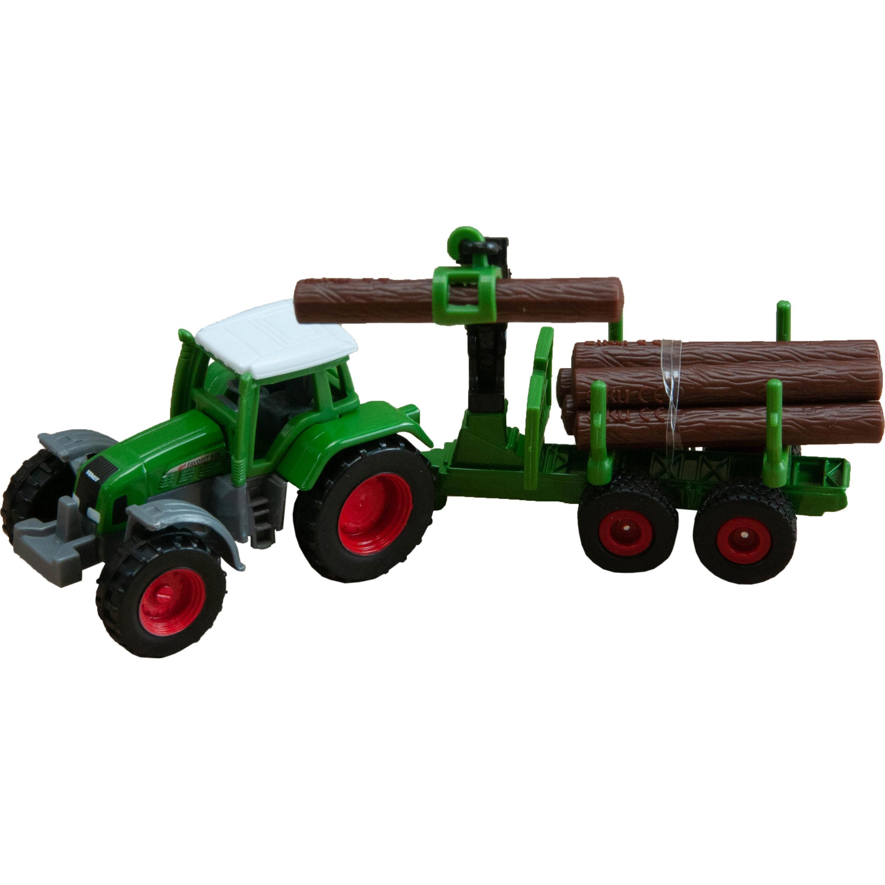 Siku Traktor mit forstwirtschaftliche Anhänger 1645 1/72 (1645)