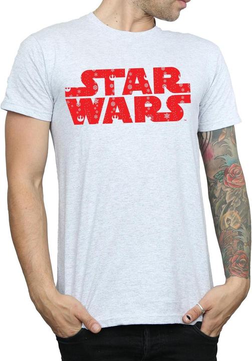 Immagine prodotto Star Wars Christmas Logo Maglietta Uomo (S)
