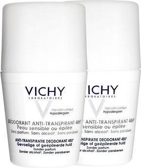 Actual product image Vichy Set of 2 Deodorants Anti-Perspirant 48h - 2 x 50 ml (Roll-on, 50 ml)