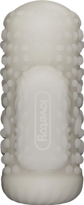 Image du produit Lovetoy Knights Ring - Vibrierendes Doppel-Penis-Sleeve - Drip - Weiss