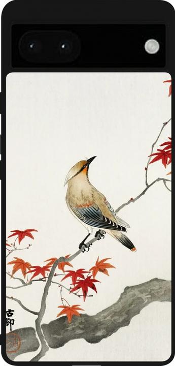 Actual product image PhoneLook Cover silicone black Japanese Bird (Google Pixel 6a)