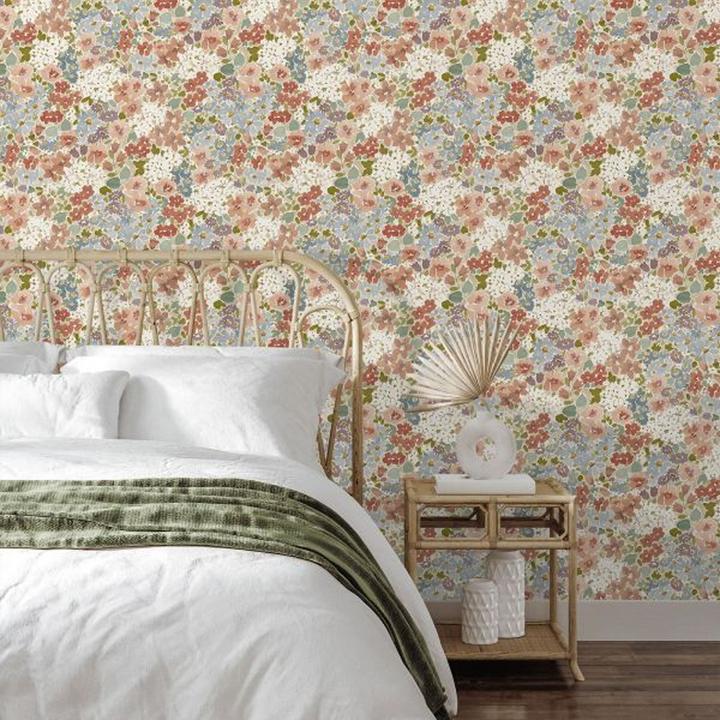 Produktbild Grandeco Ditsy Blumen Strukturtapete (53 x 1000 cm)