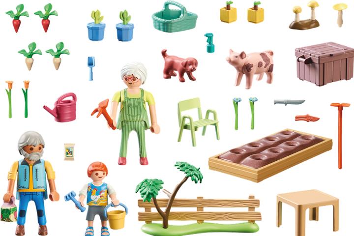 Actual product image Playmobil 71443 Idyllic vegetable garden with the grandparents (71443, Playmobil Country)