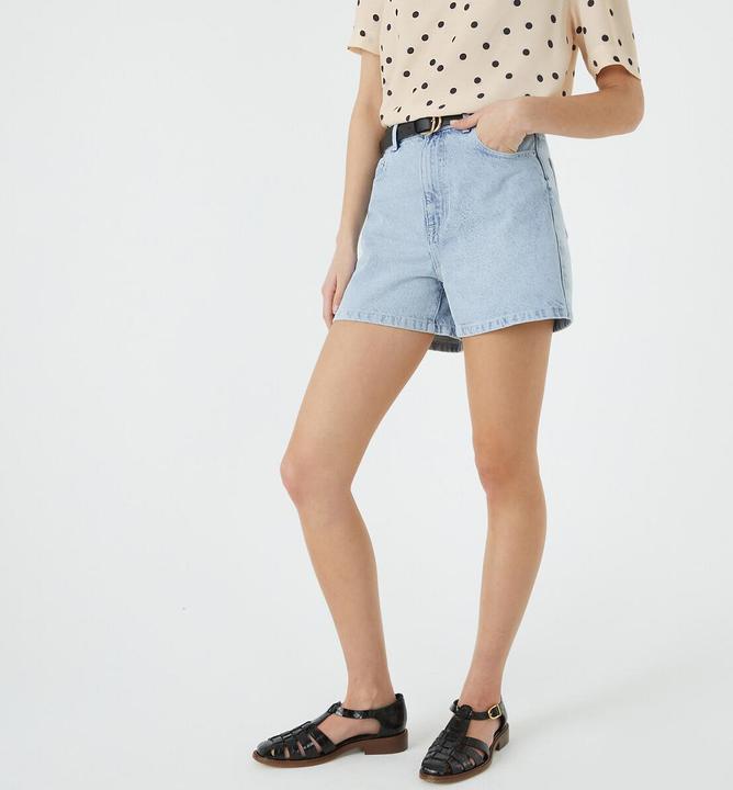 Produktbild La Redoute Collections Jeansshorts mit hohem Bund (38)