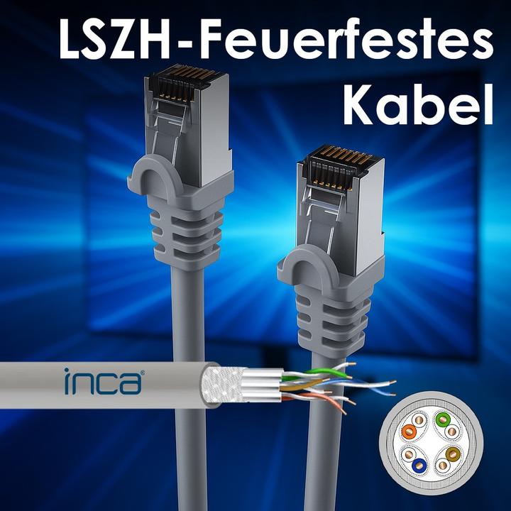 Productafbeelding Inca Ethernetkabel ICAT7-05AG CAT7-Kabel 5M (CAT7, 5 m)
