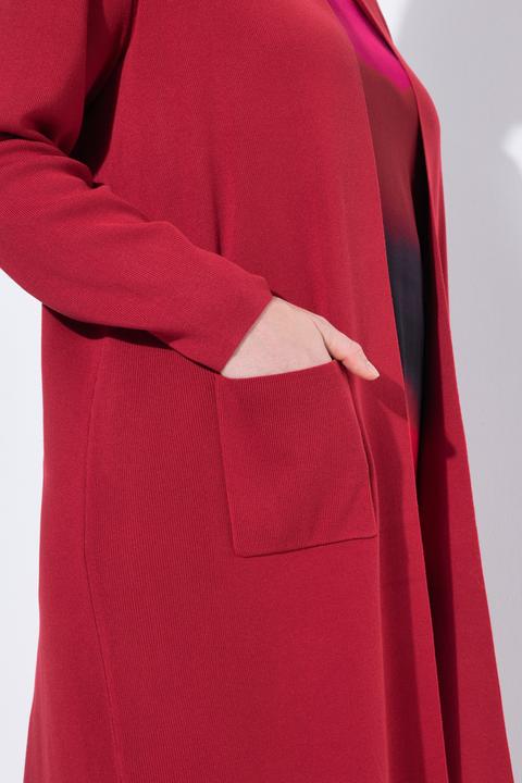 Image du produit Ulla Popken Cardigan coupe ouverte et longue, en maille fine et douce (46, 48)