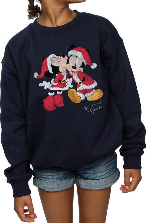Produktbild Disney Mickey And Minnie Christmas Kiss Sweatshirt Mädchen (140, 146)