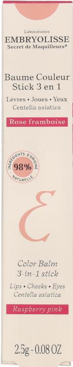 Actual product image Embryolisse - Color Balm 3-In-1 Stick Raspberry Pink 2,5G (EMB420000) (Lip Care Stick, 2.50 ml)