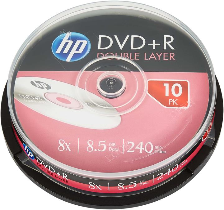 Produktbild HP DVD+R DL 8.5GB/240Min/8x Cakebox (10 Disc) (10x)