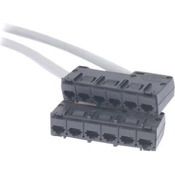 Thumbnail - APC Data Distribution Kabel CAT5e UTP CMR Gray 6xRJ-45 Jack bis 6xRJ-45 Jack 5ft 15m (U/UTP, CAT5e, 1.50 m), Netzwerkkab...