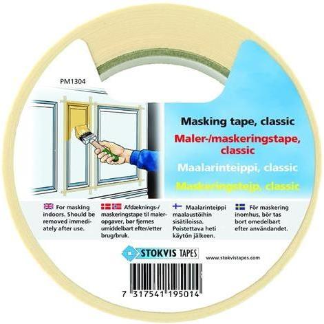 Stokvis Tapes, Klebeband, Afdaekningstape 19mm x 50m m/label