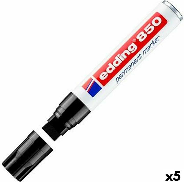 Produktbild Edding 850 Permanent Marker, Keilspitze, versch. Farben (5 x)
