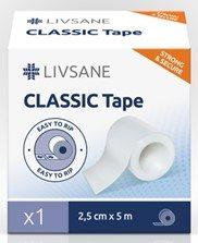 Actual product image Livsane Classic fixation plaster 2.5cmx5m (1 x)