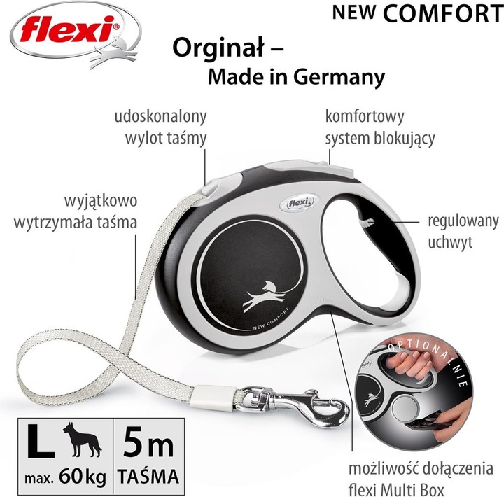 Immagine prodotto Flexi Nuova cintura Comfort (L, Cane, Passeggiare)