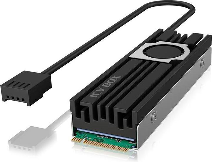 RaidSonic Icy Box Kühlkörper mit Lüfter für M.2 SSD