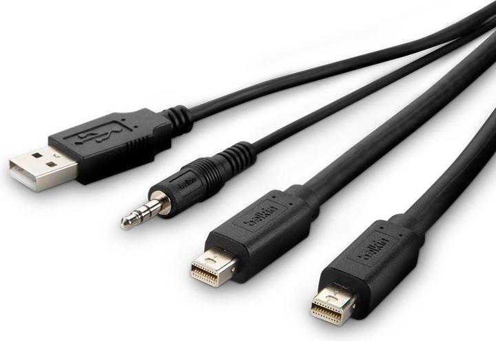 Actual product image Belkin F1DN2CCBL-MP10T Keyboard/Video/Mouse (KVM) Cable