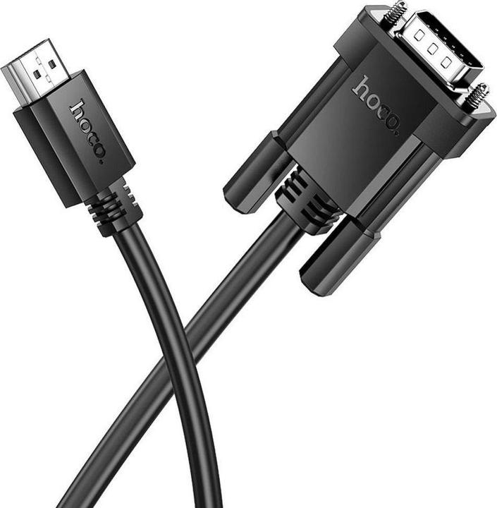 Produktbild Hoco Cable cable HDMI (male) to VGA (male) HD 1080p US12 2 m black (2 m, HDMI, 1.4)