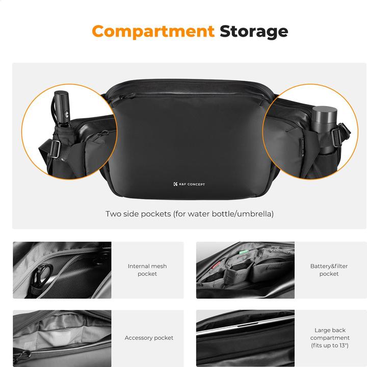 Produktbild K&F Concept Urban Wander 01 (Kamera Schultertasche, 12 l)