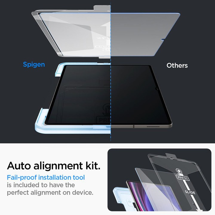Immagine prodotto Spigen Glas.TR Sam Tab S9 Ultra 14.6" X910/X916B "EZ FIT" szkło hartowane AGL06998 (1 Pezzo/i, Galaxy Tab S9 Ultra)