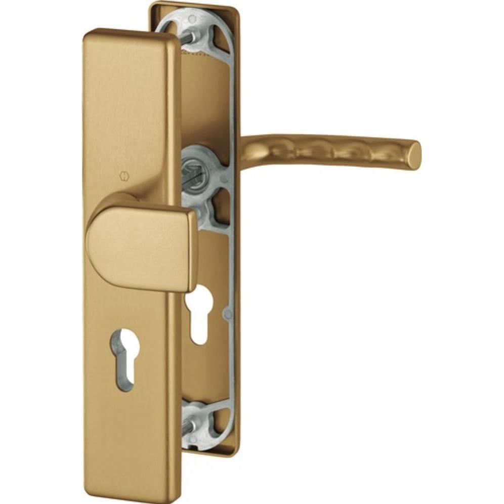 Hoppe, Türgriff + Fenstergriff, Schutzgarnitur Birmingham 78G/2221A/2440/1117 Aluminium F4 72 mm 37-42 mm (Türgarnitur)