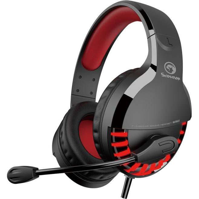 Marvo HG9022 Kopfhörer schwarz (QMMWM22GGR00) (Kabelgebunden), Gaming Headset, Schwarz